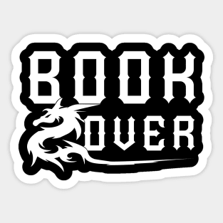 Fantasy book lovers dragon Sticker